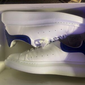 White and blue alexander mcqueens size 11